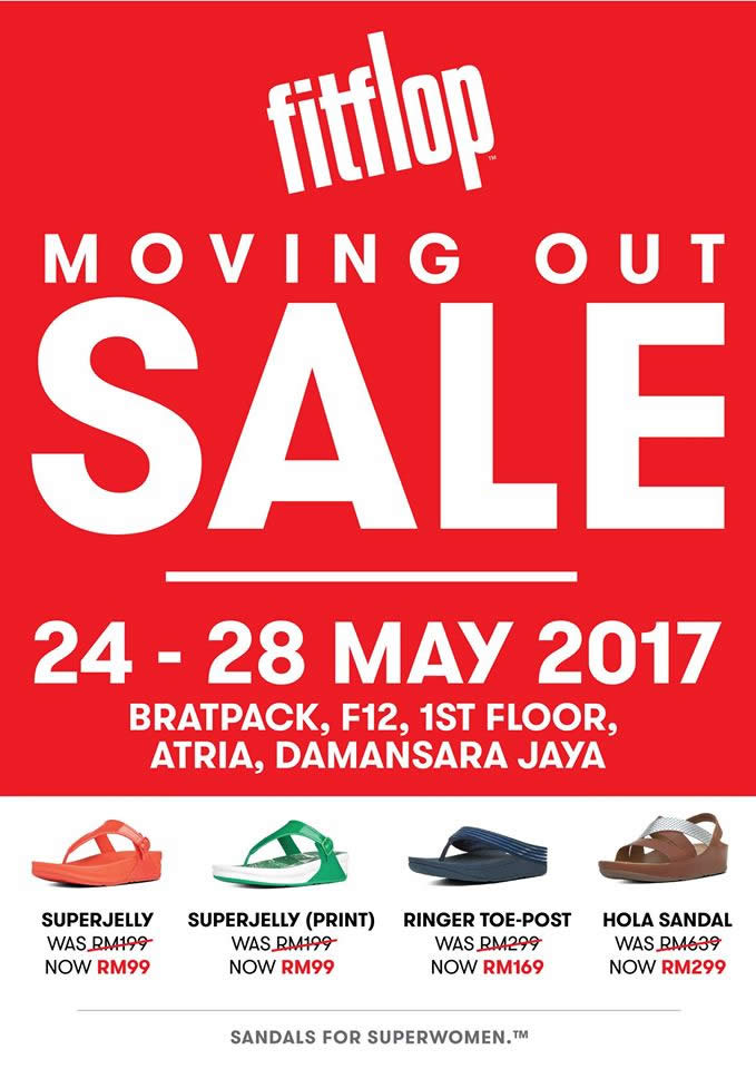 FitFlop Moving out sale at Atria from 24 28 May 2017