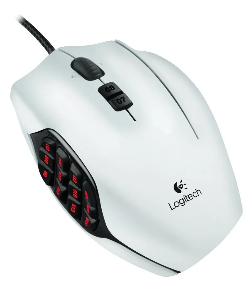 Logitech G600 MMO Gaming Mouse White 910002871 Mwave