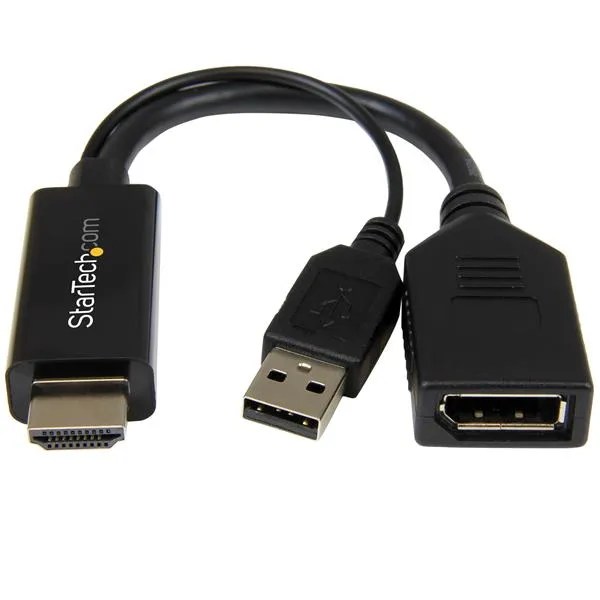 StarTech HDMI to DisplayPort Converter HDMI to DP Adapter 4K HD2DP