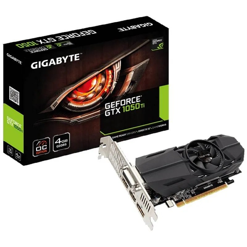 Gigabyte GeForce GTX 1050 Ti OC 4GB Low Profile Video Card GVN105TOC4GL Mwave