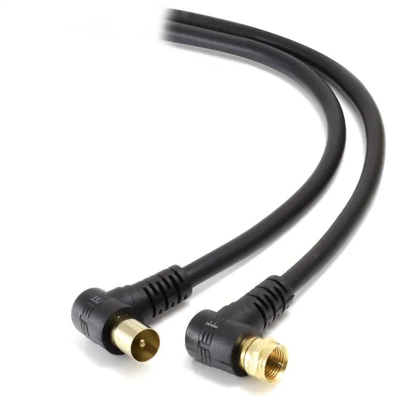 Alogic 1.5m Right Angle PAL To Right Angle FType TV Antenna Cable