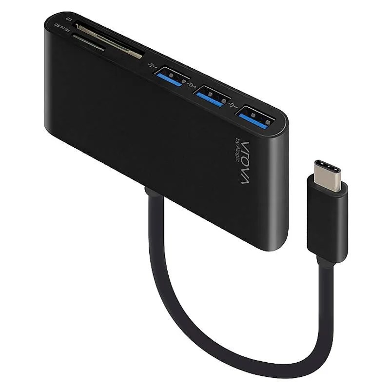Alogic VROVA USB TypeC to Multi Card Reader 3 Port USB Hub UC3ACR
