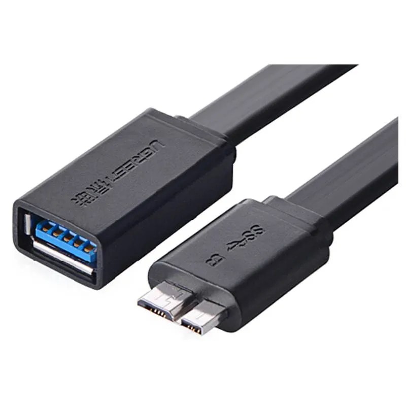 Ugreen 10801 Micro USB 3.0 OTG Flat Cable for Samsung Note 3/S4/S5