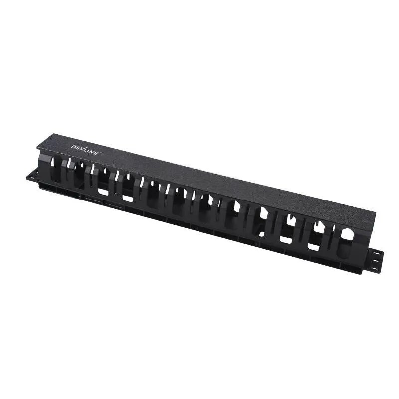 Devline 1RU 19" Cable Management Rail 24 Slots DCMU0101CBK Mwave