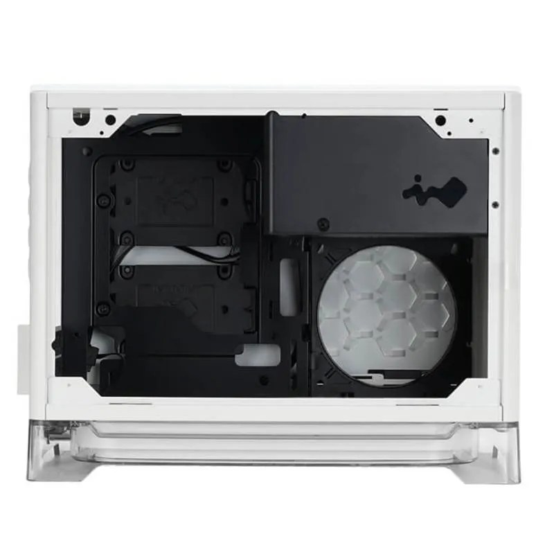 In Win A1 RGB Qi Charger MiniITX Case with 600W PSU White A1WHITE