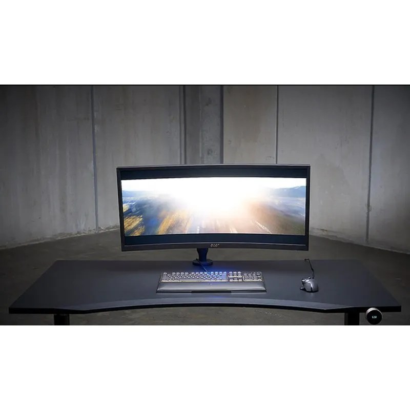 Elevate Ergonomics Battlestation Gaming Desk XL Worktop Black