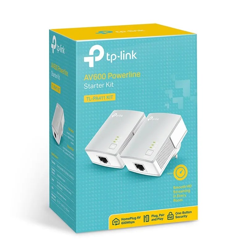 TPLink AV600 Powerline Starter Kit TLPA4010 KIT