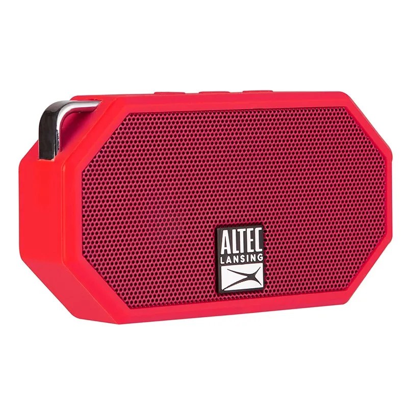 Altec Lansing Mini H20 3 Rugged Portable Bluetooth Speaker Red