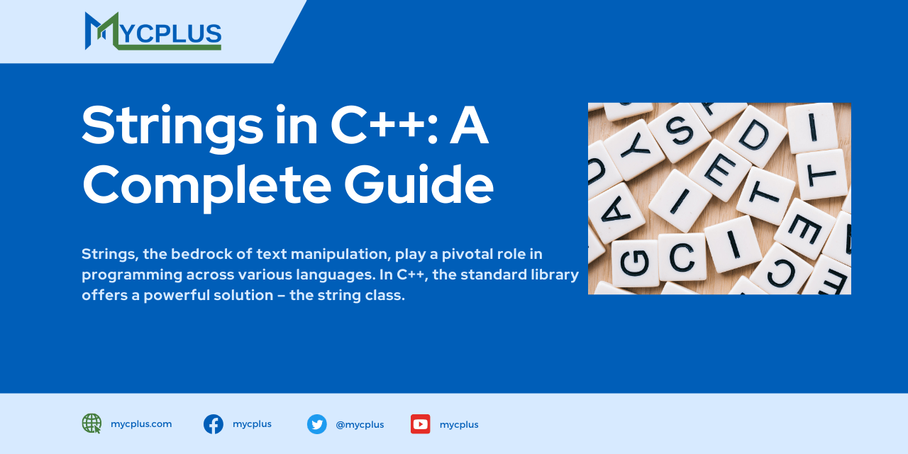Strings in C++ A Complete Guide for Novice Programmers MYCPLUS