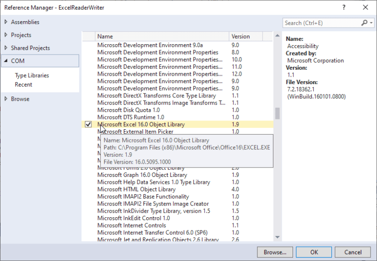 How to Read and Write Excel Files using C and Excel Interop Library