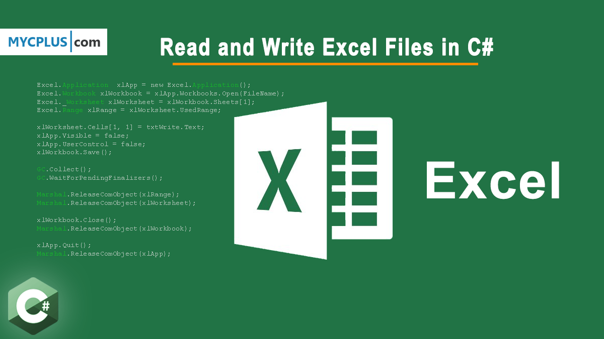 How to Read and Write Excel Files using C and Excel Interop Library