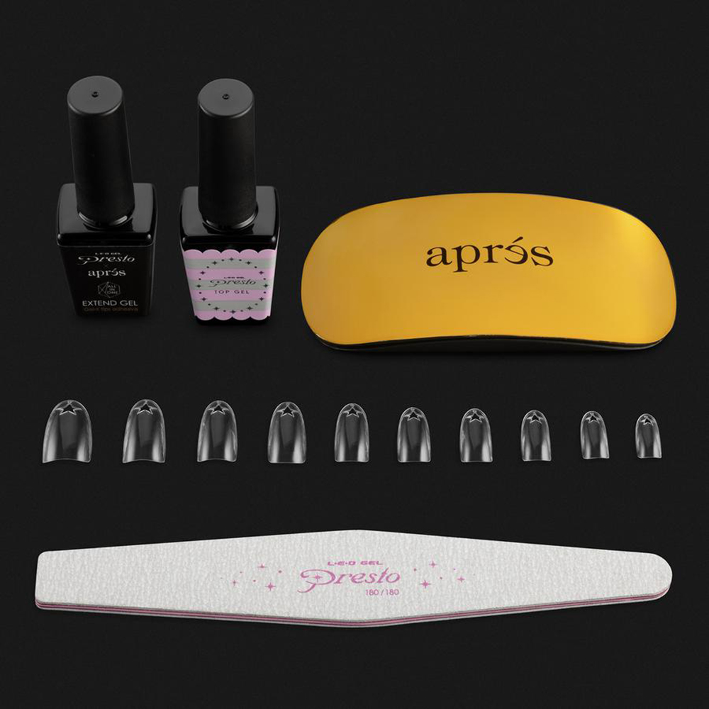 Apres Nail Labo GelX Kit Star Round Medium Tip NLSETRMStar