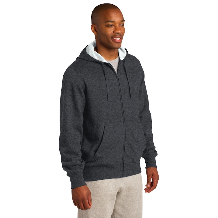SportTek® FullZip Hooded Sweatshirt