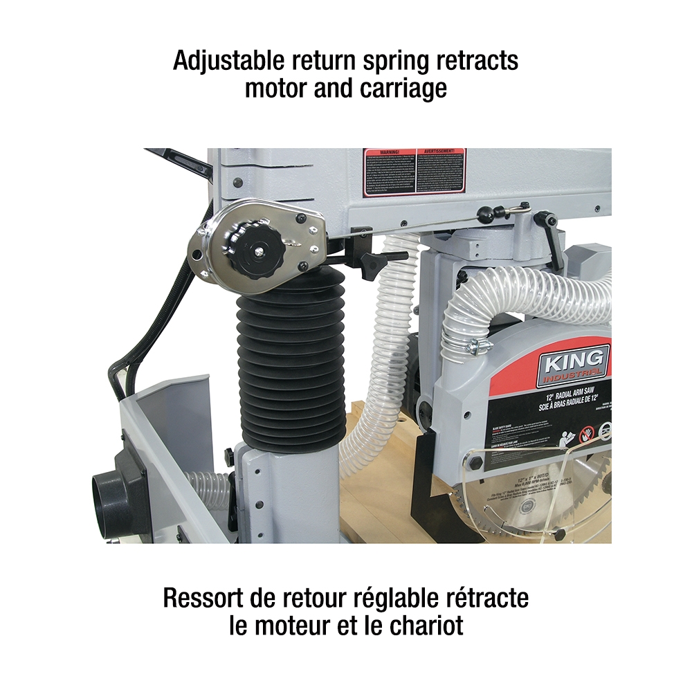 12 Radial Arm Saw KING Canada Power Tools, Woodworking and