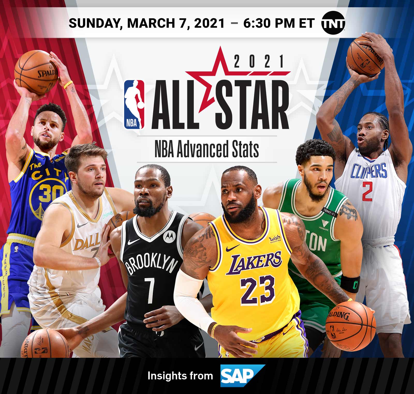 NBA Stats AllStar 2021 Infographic