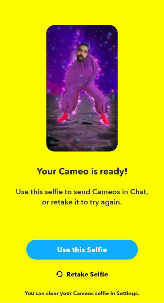 What is a Snapchat Cameo How to get, change, and delete your cameo