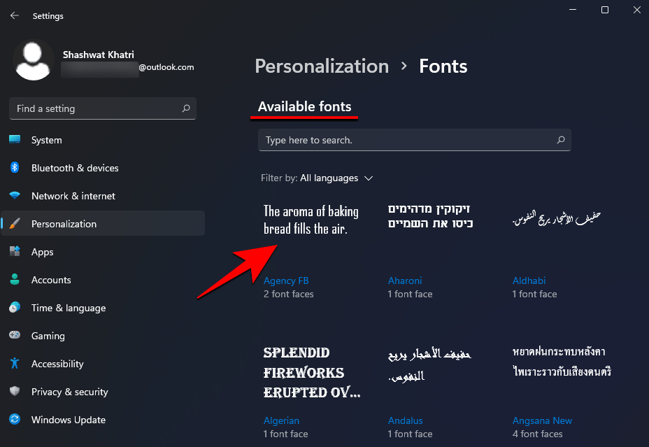 How to Install Fonts on Windows 11