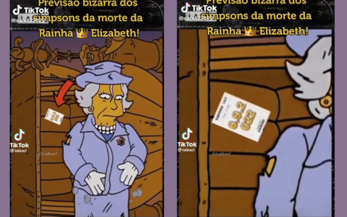 Os Simpsons previu a morte da Rainha Elizabeth II?