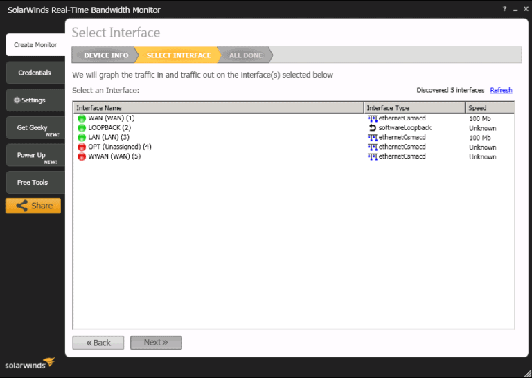 SOLARWINDS REALTIME BANDWIDTH MONITOR FREE