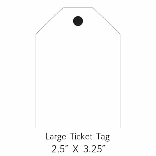 Etsy Large Ticket Tag Tags, Wraps, Pockets, & Goodies