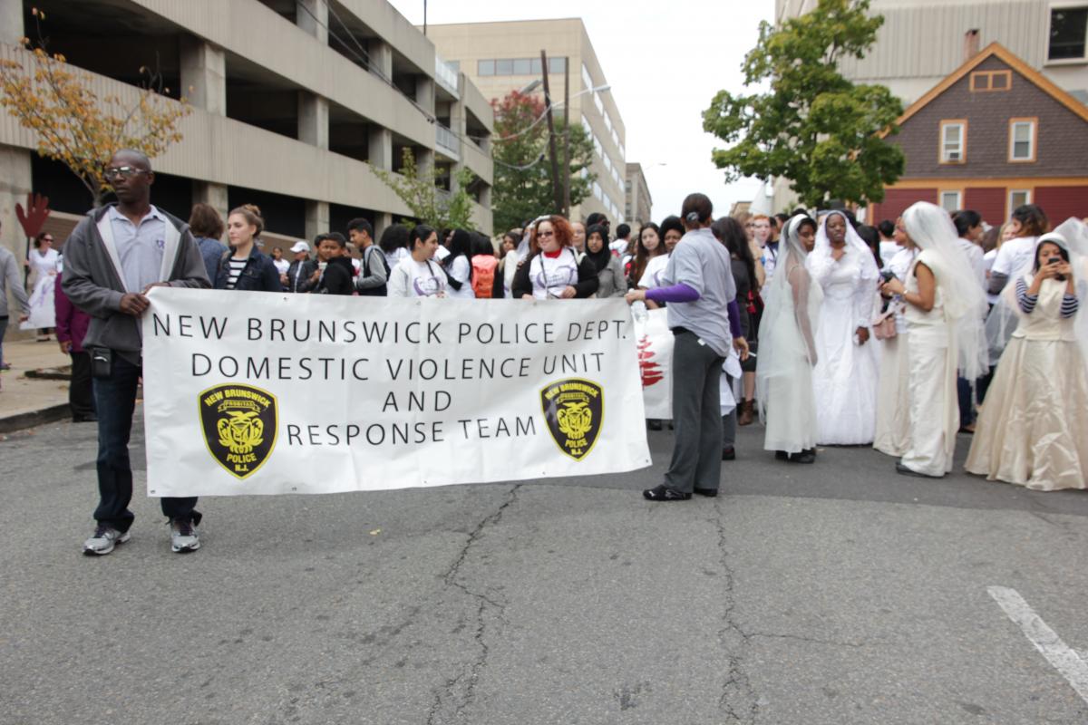 Hundreds March Against Domestic Violence in New Brunswick New