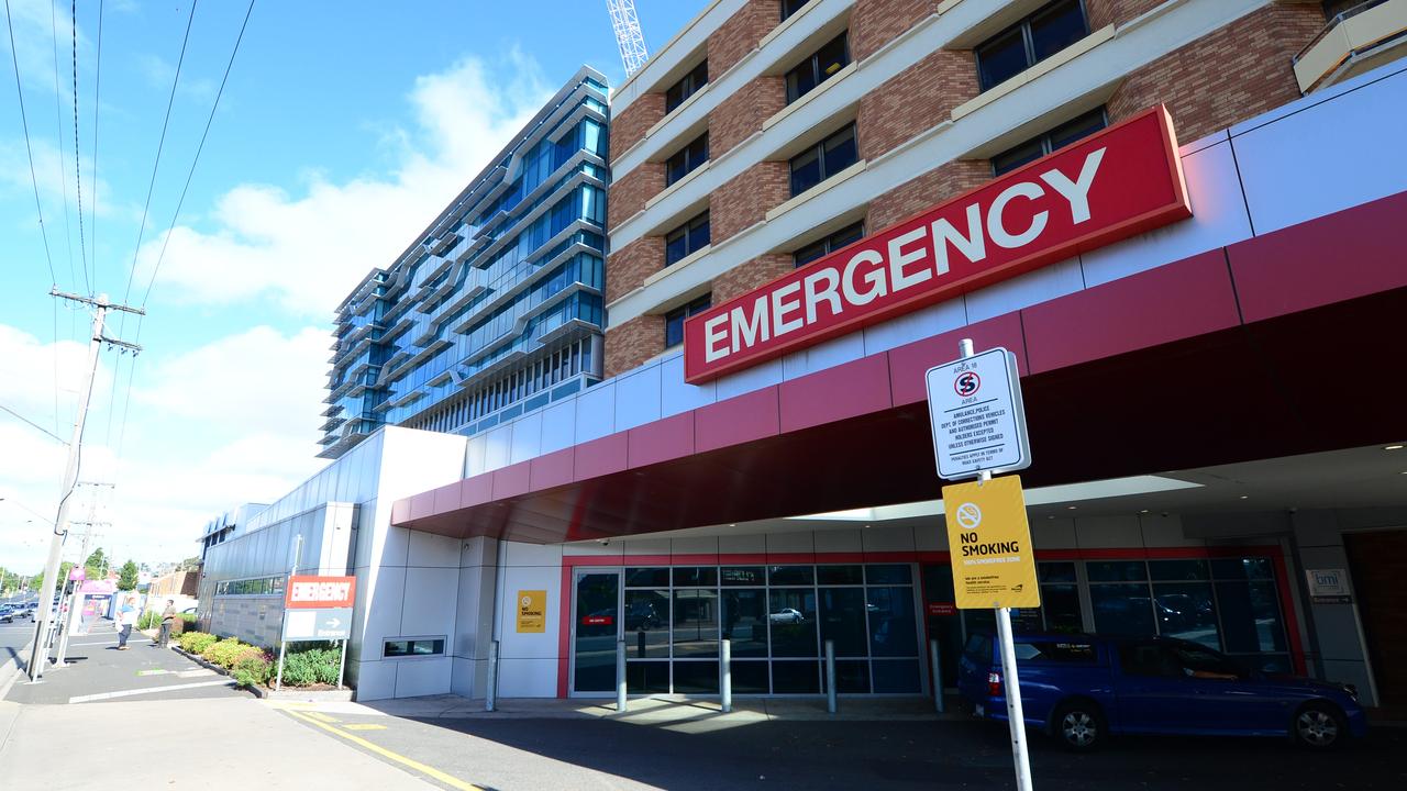 Geelong hospital wait times at ED blowing out to five hours Geelong