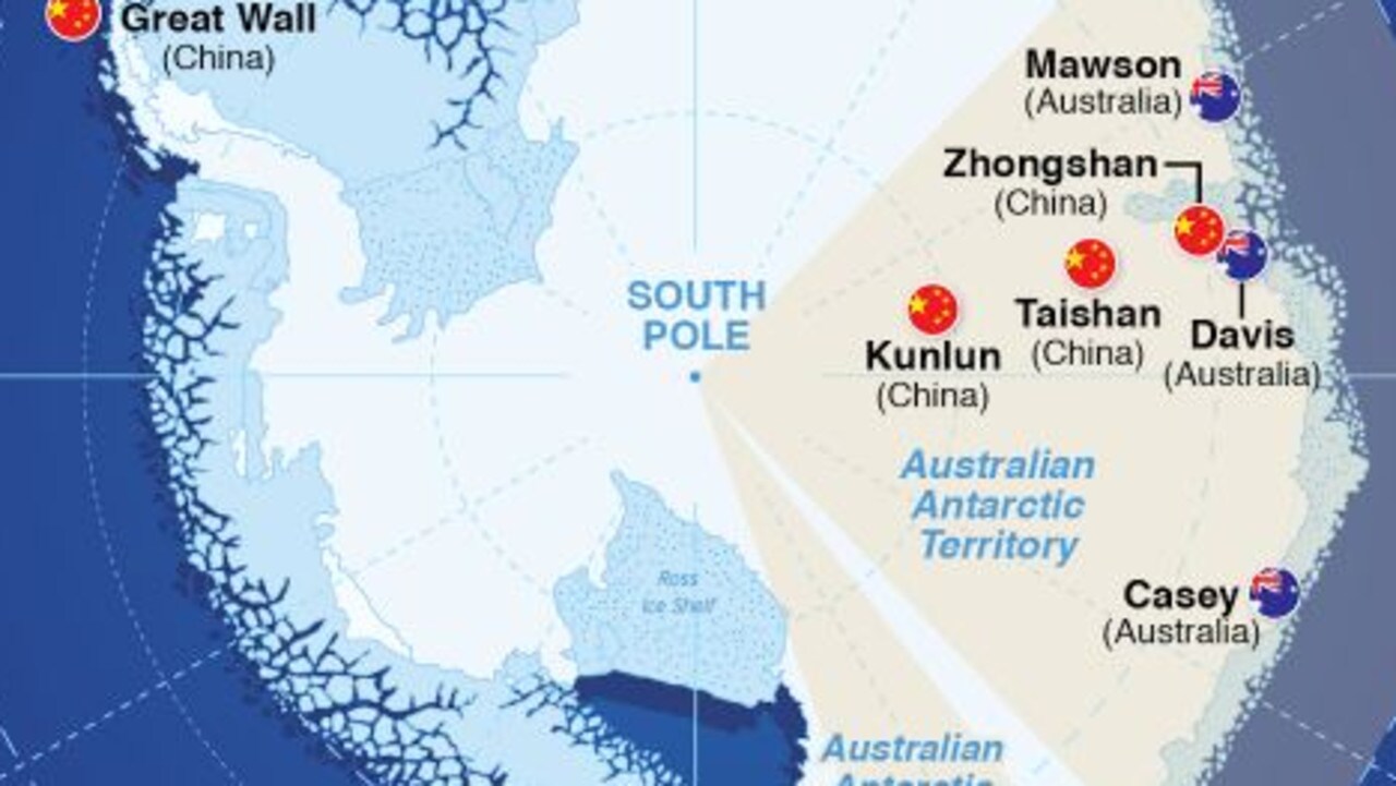 Antarctic Research Station China Map China Australia’s hold on Antarctic at risk as Beijing’s developments