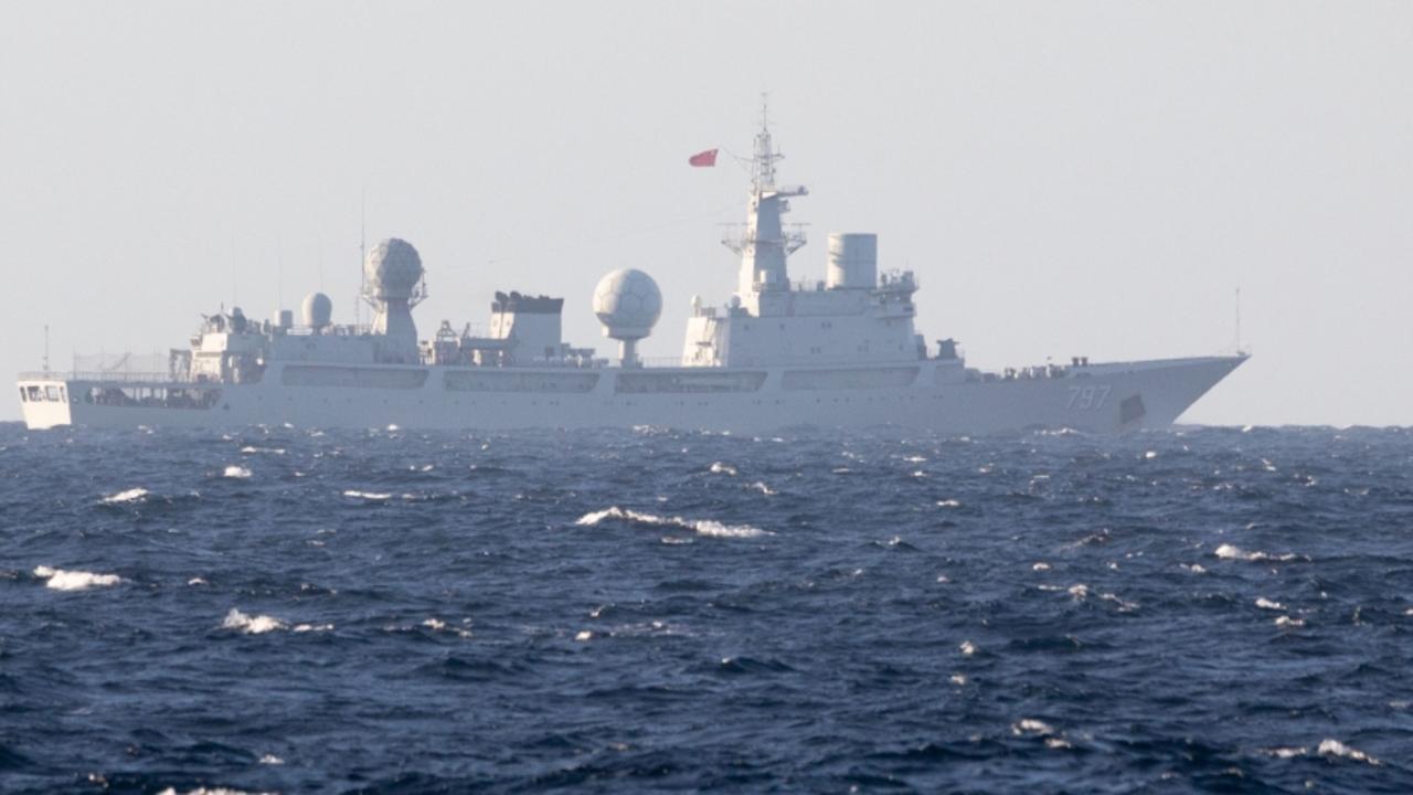 China spy ship spotted near Queensland as it sails into Australian