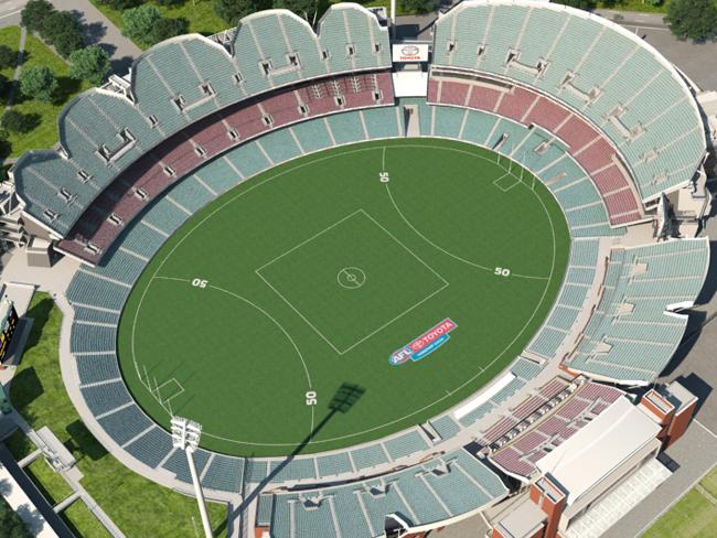 Adelaide and Port Adelaide get first look inside Adelaide Oval with
