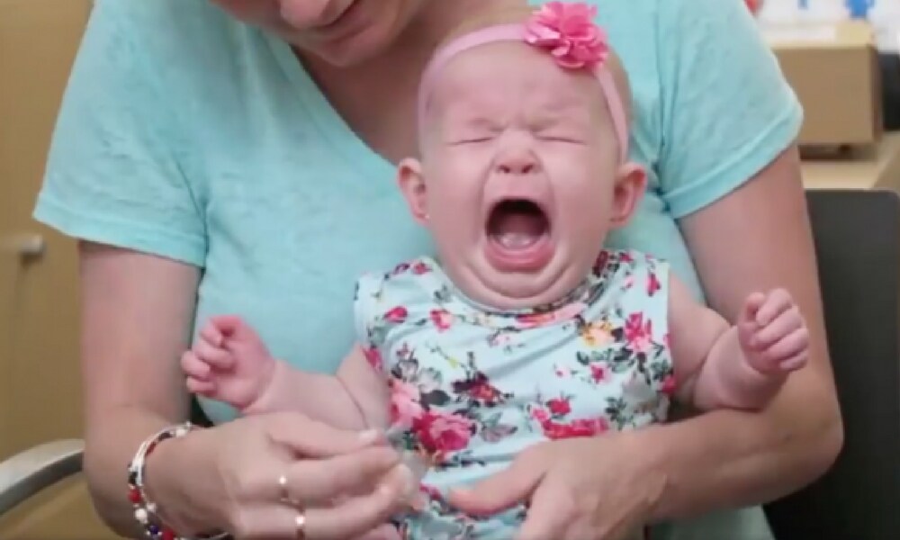 Baby ear piercing video goes viral and causes online debate Kidspot