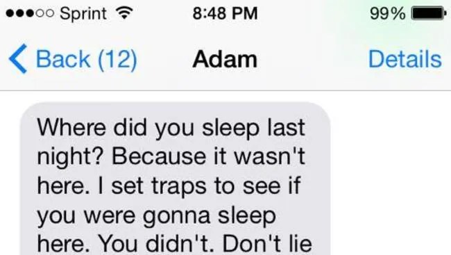 Why this text message from an abusive husband is going viral