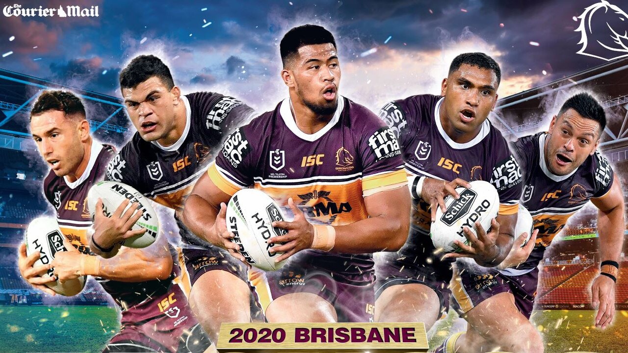 NRL 2020 Download your Brisbane Broncos poster; The Courier Mail; free
