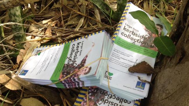 Brisbane City Council kerbside collection brochures dumped Quest News