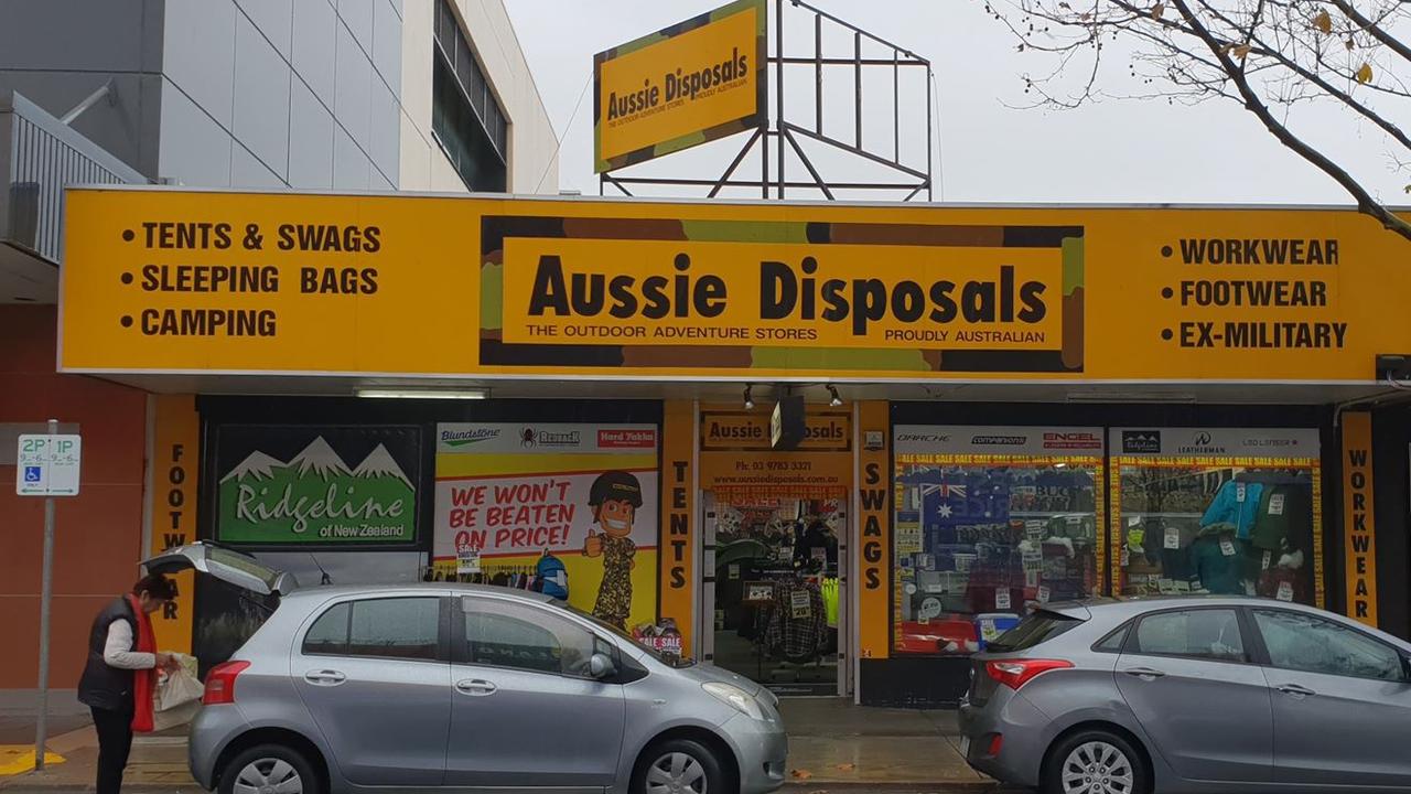 Aussie Disposals to close 11 stores including Hawthorn. Malvern and Ferntree Gully. Leader