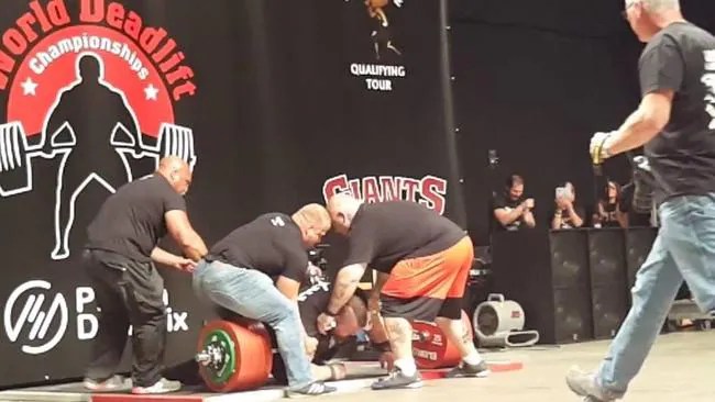 Eddie Hall world record 500kg deadlift at World Deadlift Championships