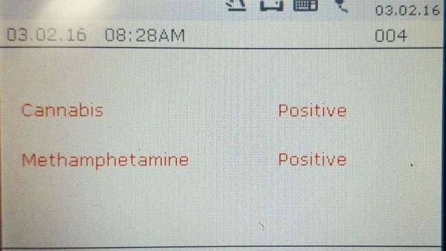 Dad tests positive for meth and cannabis during school dropoff