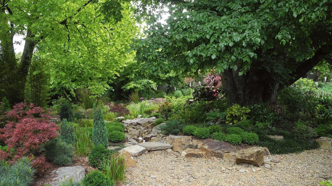 Woodcote garden, at Kilsyth, east of Melbourne