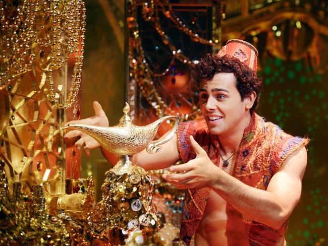 Aladdin the Musical Melbourne review Luscious production lights stage