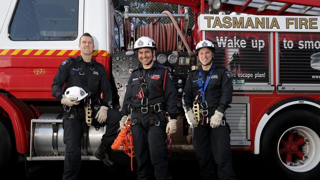 Tasmania Fire Service’s newest recruits hit the DEC for abseiling