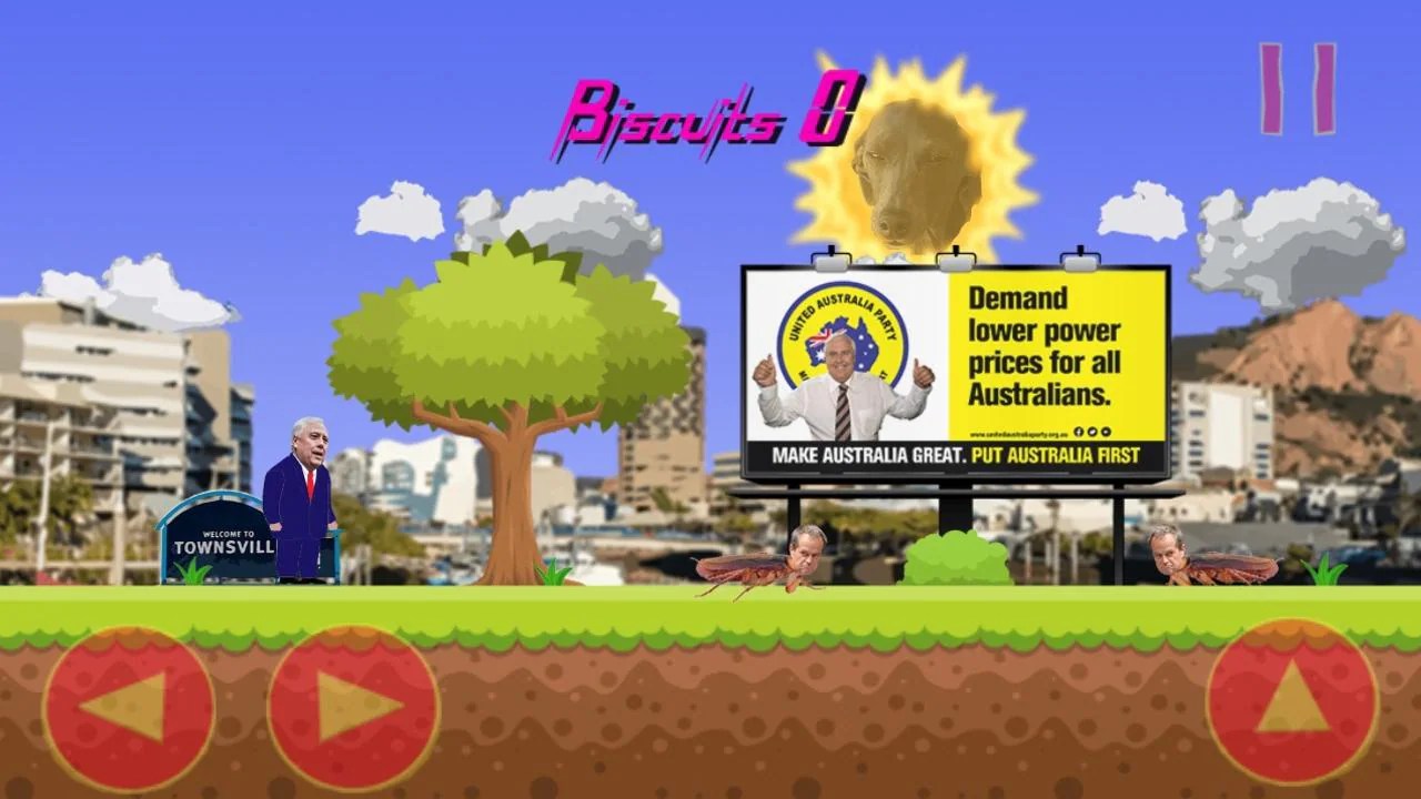 Clive Palmer launches mobile phone game collecting Tim Tams The
