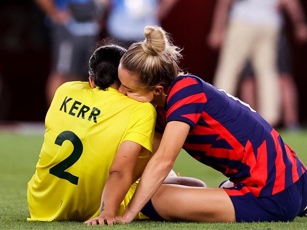 Kristie Mewis And Sam Kerr Kristie Mewis scored during her first