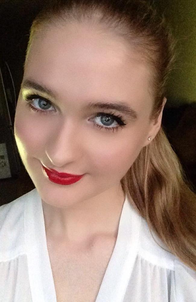 Model Nela Zisser eats five feet of Subway sandwich