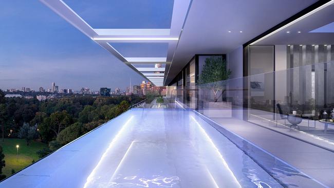 Eastbourne, East Melbourne, parkside penthouse for sale with price