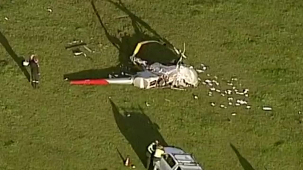 Mansfield helicopter crash 2 people found, 1 woman
