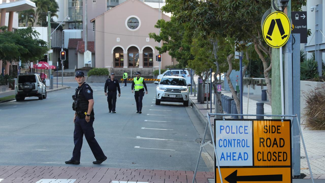 Hinze St Southport blocked by police Gold Coast Bulletin