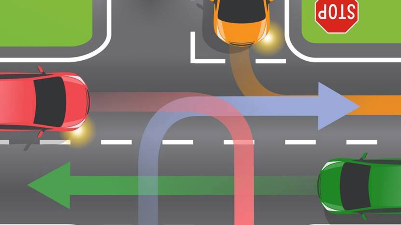 Road Rules Which driver has right of way in this intersection