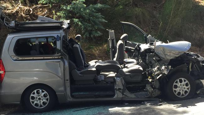 Woman trapped in car after collision with van at Bridgewater Adelaide Now