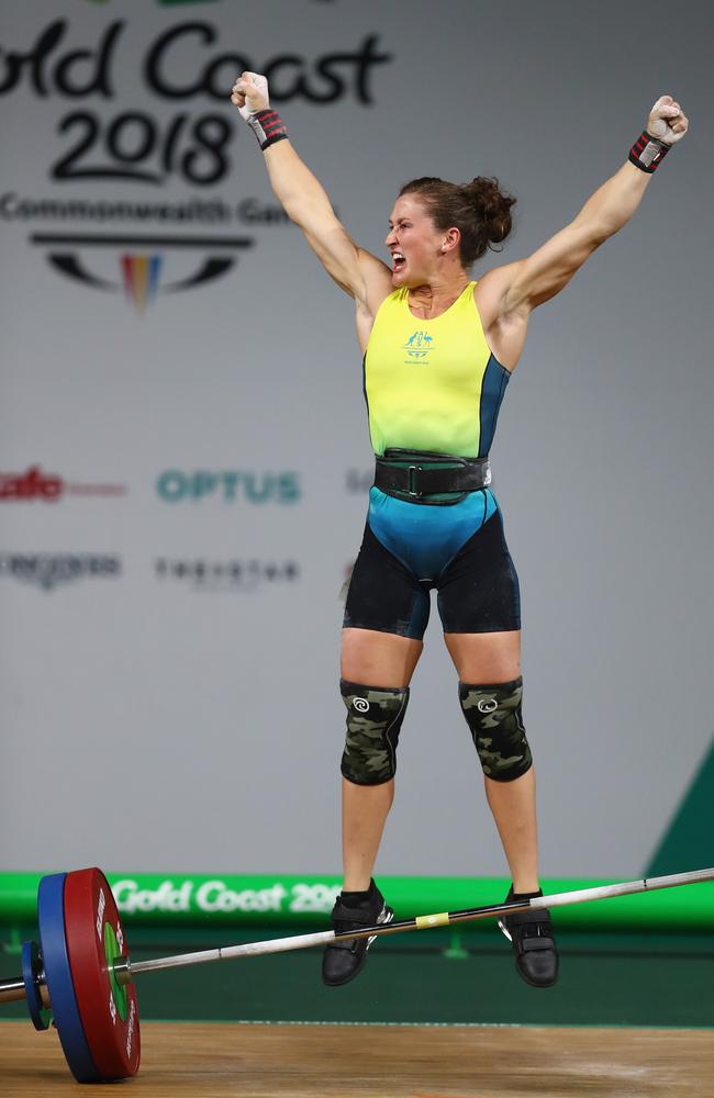 Weightlifter TiaClair Toomey wins Commonwealth Games gold one week