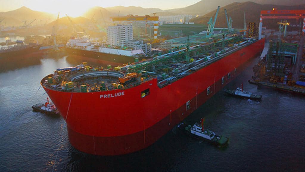 Prelude, Shell's new liquefied natural gas facility, is the world's