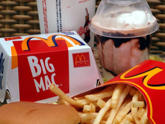 McDonald’s, KFC, Hungry Jack’s How many calories in your fast food